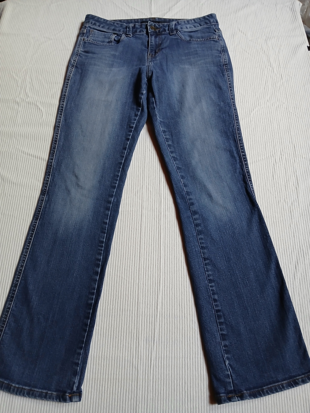 Vtg Calvin Klein Jeans Lean Bootcut Denim Women 8 Flap Back Pockets 90s Y2K